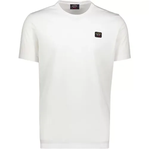 Bianco T-shirt , male, Sizes: S, 2XL, 3XL, M, XL - PAUL & SHARK - Modalova
