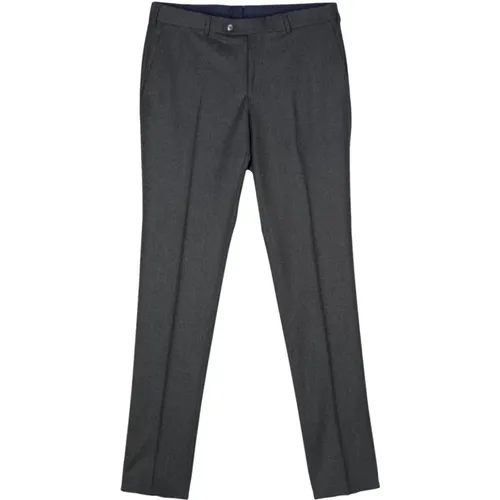 Grey Wool Trousers Tapered Leg , male, Sizes: XL - Luigi Bianchi Mantova - Modalova