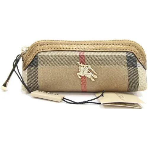 Pre-owned Canvas clutches , female, Sizes: ONE SIZE - Burberry Vintage - Modalova