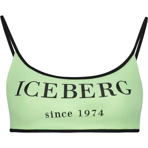 Logo Print Bikini Top Iceberg - Iceberg - Modalova