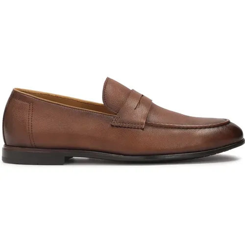 Herren Slip-On Leder Halbschuhe , Herren, Größe: 42 EU - Kazar - Modalova