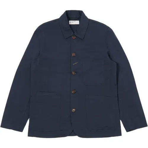 Klassische Navy Twill Arbeitsjacke , Herren, Größe: L - Universal Works - Modalova