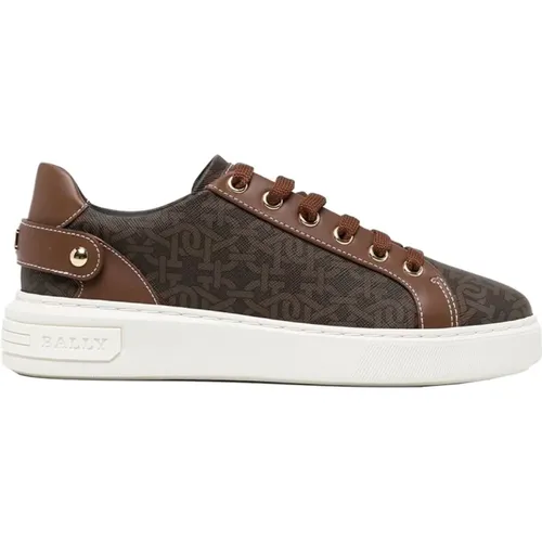 Logo Leather Sneakers , female, Sizes: 4 UK - Bally - Modalova