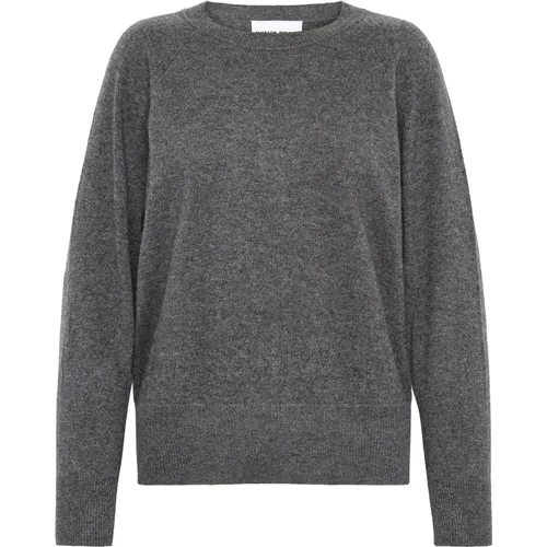 Dunkelgrauer Cashmere Raglan Pullover , Damen, Größe: S - Emerson Renaldi - Modalova