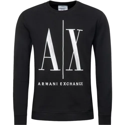 Elegant Sweatshirt with Sophisticated Details , male, Sizes: XL - Armani Exchange - Modalova