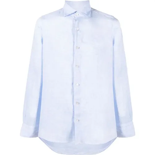 Italian Linen Shirt , male, Sizes: M, XL - Finamore - Modalova