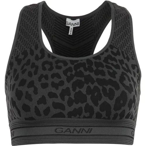 Sportliches Leopard Tanktop Ganni - Ganni - Modalova