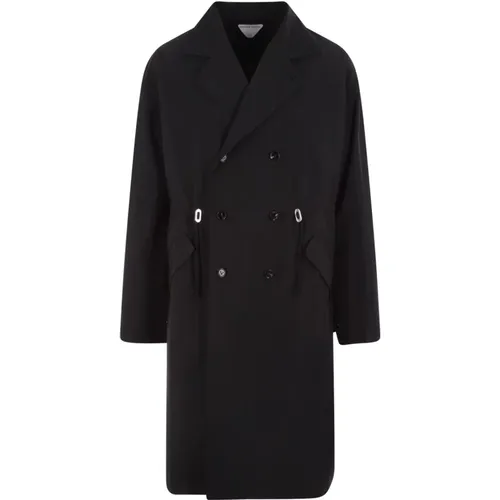 Double-Breasted Trench Coat , male, Sizes: M - Bottega Veneta - Modalova