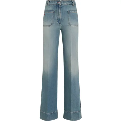 Wide Jeans for Women , female, Sizes: W25, W28, W26 - Victoria Beckham - Modalova