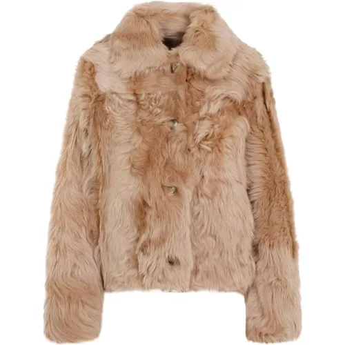 Luxuriöse Faux Fur Shearling Jacke - Yves Salomon - Modalova