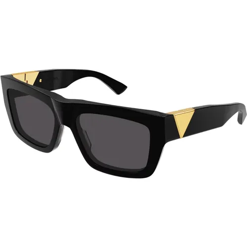 Grey Sunglasses , female, Sizes: 57 MM - Bottega Veneta - Modalova