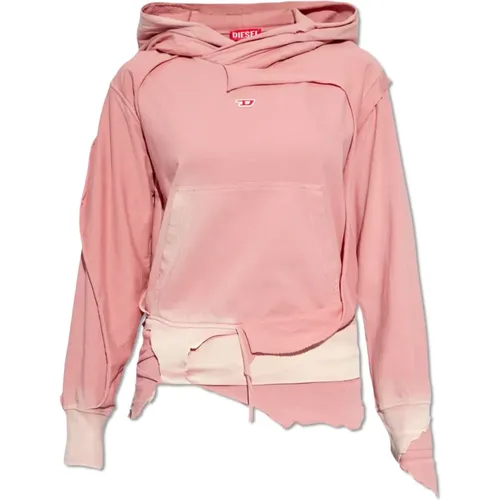 ‘F-Matte’ Kapuzenpullover , Damen, Größe: XS - Diesel - Modalova