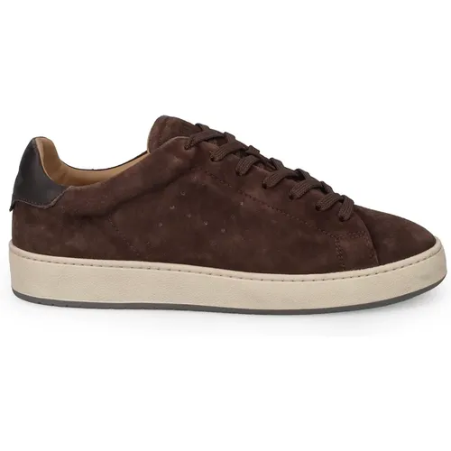 Vintage Style Braune Sneakers , Herren, Größe: 41 EU - Hogan - Modalova