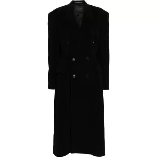 Luxurious Cinched Coat Aw24 , female, Sizes: M - Balenciaga - Modalova