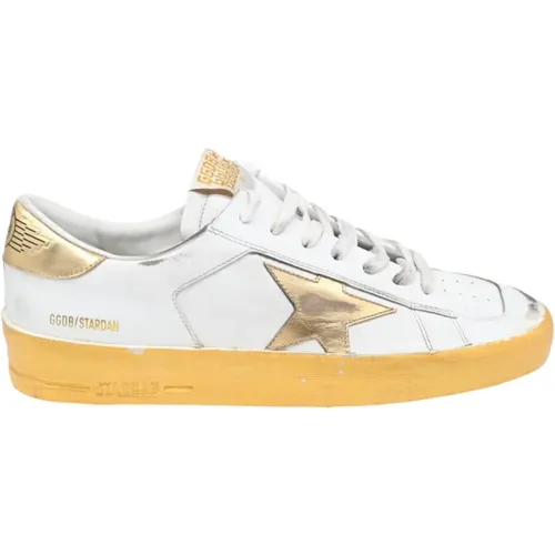 Stardan White Gold Sneakers - Golden Goose - Modalova