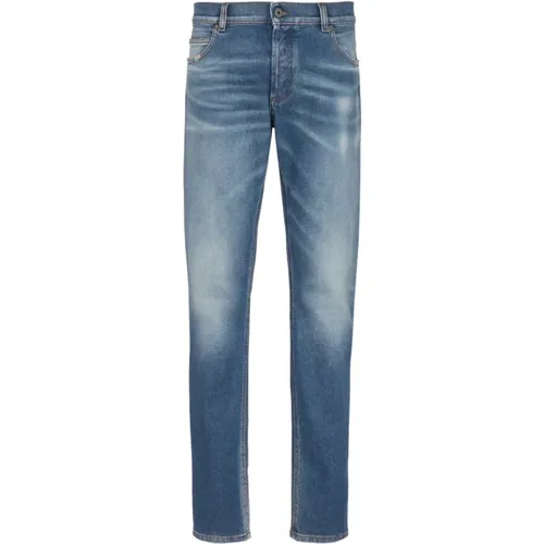 Slim-fit denim jeans , male, Sizes: W30 - Balmain - Modalova