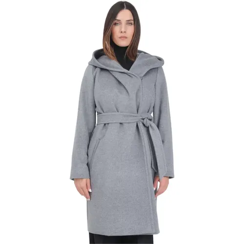 Grauer Wollmantel Newmang Stil - Max Mara - Modalova