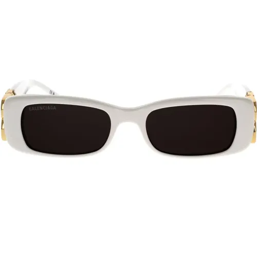 Vintage Rectangular Sunglasses with Golden BB Logo , female, Sizes: 51 MM - Balenciaga - Modalova