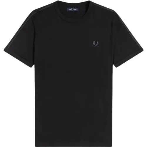 Ringer T-Shirt with Two-Stripe Trim , male, Sizes: XL - Fred Perry - Modalova