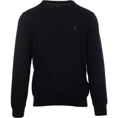 Blaue Pullover , Herren, Größe: L - Ralph Lauren - Modalova