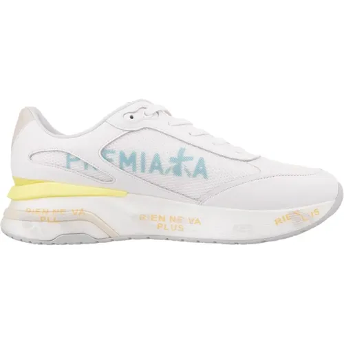White Moerun 6822 Sneakers , male, Sizes: 9 UK, 6 UK, 10 UK - Premiata - Modalova