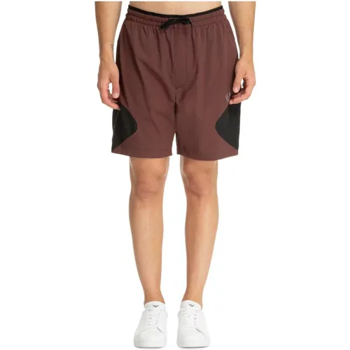 Kordelzug Mittelhohe Track Shorts - Emporio Armani EA7 - Modalova