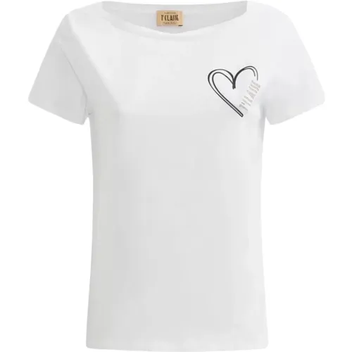 Herz Logo T-shirt , Damen, Größe: M - Alviero Martini 1a Classe - Modalova