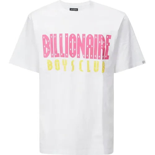 Weißes Logo T-Shirt , Herren, Größe: M - Billionaire Boys Club - Modalova