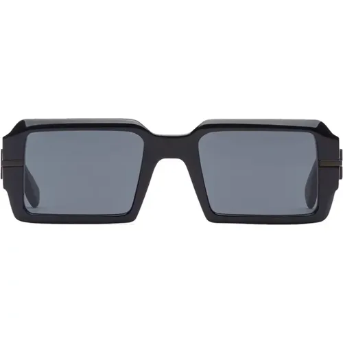 Quadratische Acetat-Sonnenbrille mit Grauen Gläsern - Fendi - Modalova
