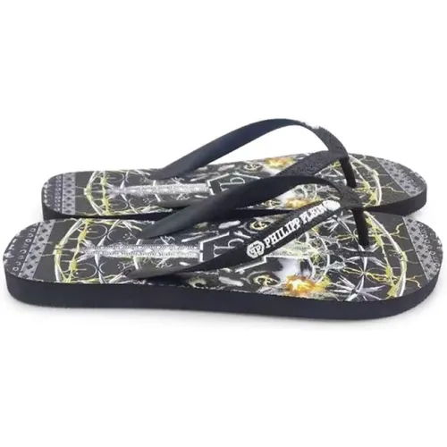 Flip Flops Sliders , Damen, Größe: 36 EU - Philipp Plein - Modalova