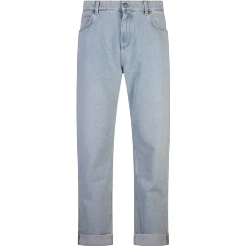 Regular Jeans with Metal Details , male, Sizes: W31, W32 - Balmain - Modalova