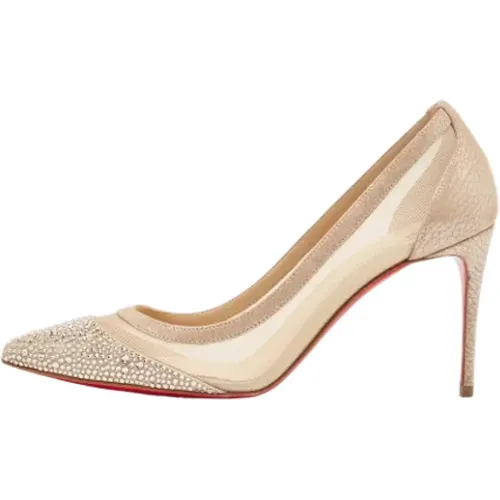 Pre-owned Leather heels , female, Sizes: 3 UK - Christian Louboutin Pre-owned - Modalova