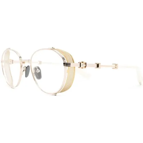 Goldene Optische Brille, Vielseitiger Stil - Balmain - Modalova