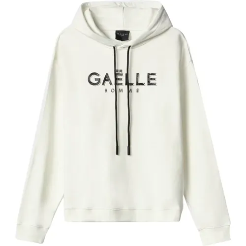 Weißer Pullover Modernes Minimalistisches Design , Herren, Größe: S - Gaëlle Paris - Modalova