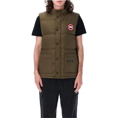 Military Quilted Vest , male, Sizes: M, L, S - Canada Goose - Modalova