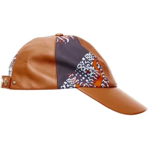 Pre-owned Leather hats , female, Sizes: ONE SIZE - Hermès Vintage - Modalova