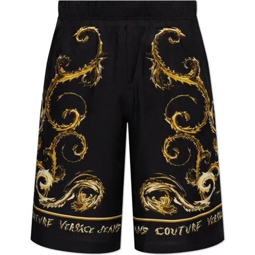 Gemusterte Shorts , Herren, Größe: M - Versace Jeans Couture - Modalova