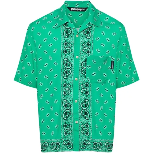 Paisley Shirt , male, Sizes: S, 2XL, M, XL - Palm Angels - Modalova
