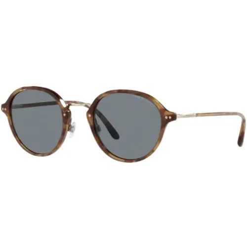 Braune Acetat Sonnenbrille für Frauen - Giorgio Armani - Modalova