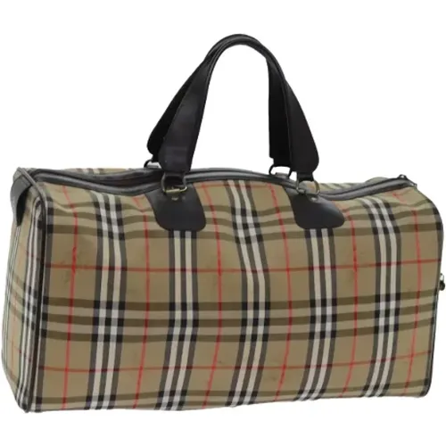 Pre-owned Canvas travel-bags , female, Sizes: ONE SIZE - Burberry Vintage - Modalova