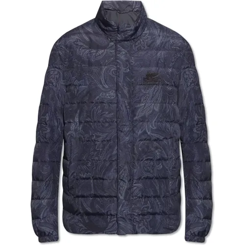 Quilted down jacket , male, Sizes: M, L - ETRO - Modalova