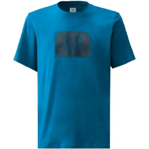Jersey Label Style Logo T-shirt , male, Sizes: L, 3XL, M, XL - C.P. Company - Modalova