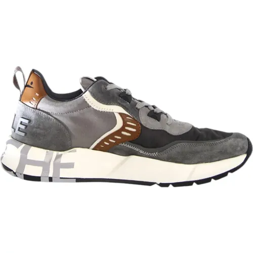 Grey Club01 Sneakers in Leather/Nylon , male, Sizes: 6 UK, 11 UK, 10 UK, 9 UK, 5 UK, 7 UK, 12 UK, 8 UK - Voile blanche - Modalova