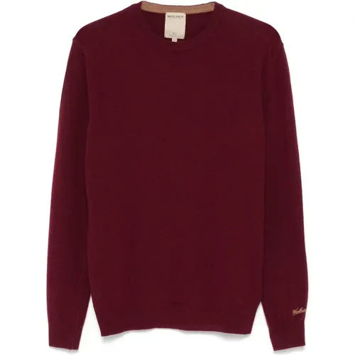 Bordeaux Girocollo Pullover - Woolrich - Modalova