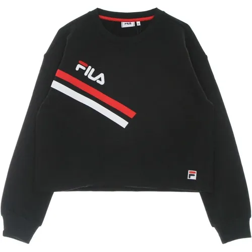 Beauty Cropped Crew Sweatshirt Lightweight , female, Sizes: S, L, XS - Fila - Modalova