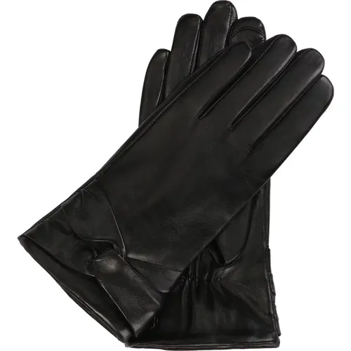 Elegante schwarze Handschuhe mit dekorativer Schleife , Damen, Größe: S - Kazar - Modalova