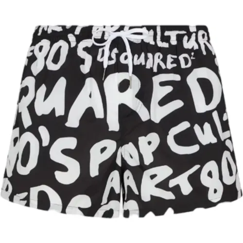 Schwarze Sea Kleidung Boxer Midi , Herren, Größe: 2XL - Dsquared2 - Modalova