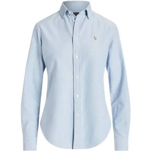 Oxford Cotton Shirt Classic Logo Embroidered , female, Sizes: M, XL, XS, S - Polo Ralph Lauren - Modalova