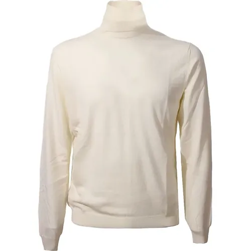 Weißer Flexwool Rollkragenpullover , Herren, Größe: 2XL - Zanone - Modalova