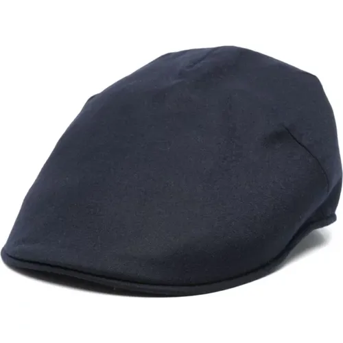 Blauer flacher Spitzenhut mit Futter - Borsalino - Modalova